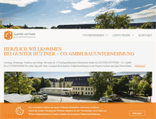 Tablet Screenshot of huettner.com